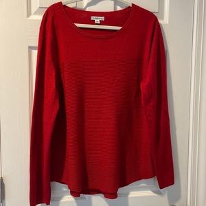 Croft & barrow red sweater XL